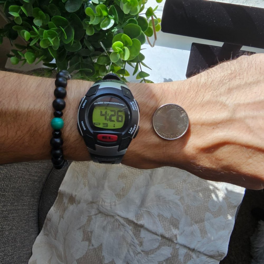 Men's Water Resistant Stainless Steel Base Back Watch - Picture 6 of 15